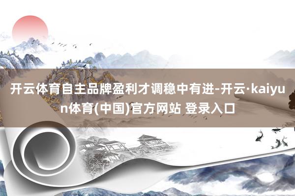 开云体育自主品牌盈利才调稳中有进-开云·kaiyun体育(中国)官方网站 登录入口